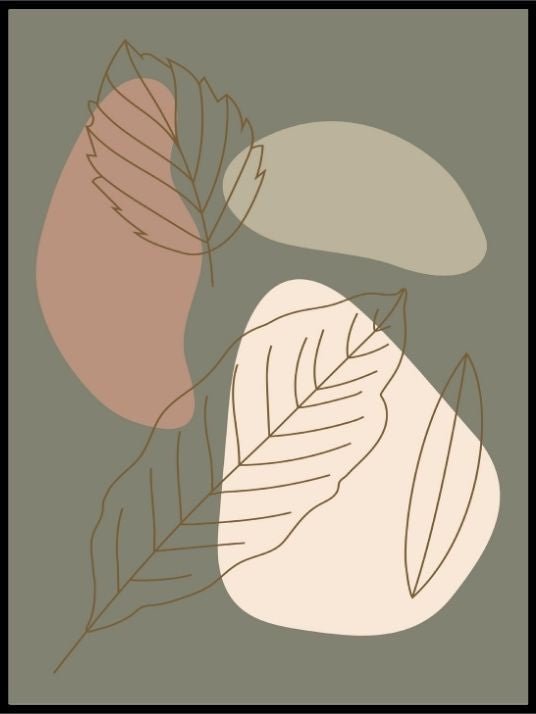Blad med farget bakgrunn - 03