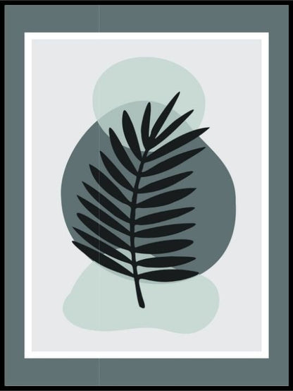 Blad med farget bakgrunn - Plakatbar.no