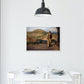 Blinde Kristian utenfor sitt hus - Michael Ancher - plakat eller lerret - Plakatbar.no
