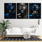 Blue And Black Gold Ancient Greece Poster - Plakatbar.no