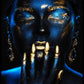 Blue And Black Gold Ancient Greece Poster - Plakatbar.no