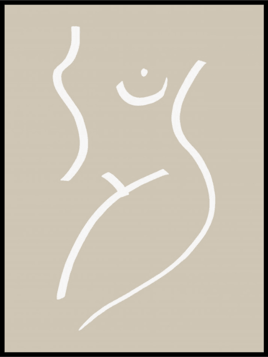 Body sketch sand Poster