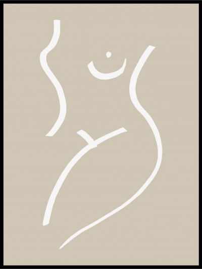Body sketch sand Poster - Plakatbar.no