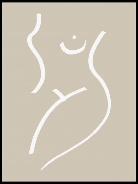 Body sketch sand Poster - Plakatbar.no