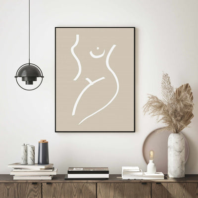 Body sketch sand Poster - Plakatbar.no