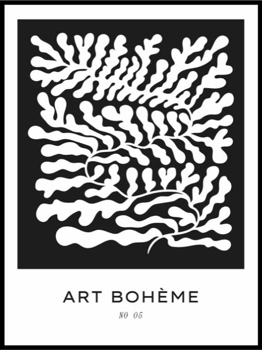 Boheme Art Poster - Coral - Plakatbar.no