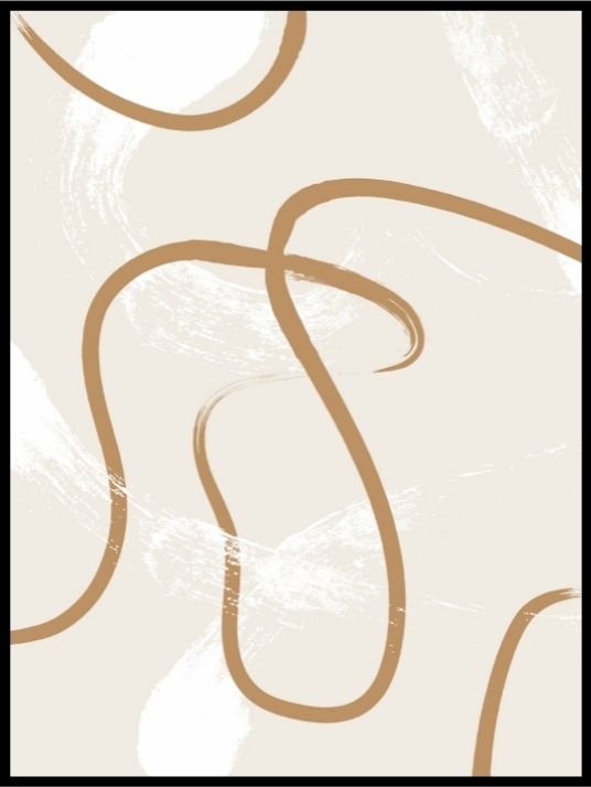 Boheme Art Poster - Lines