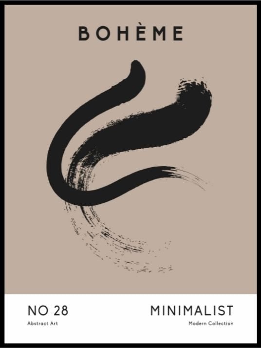 Boheme Art Poster - Stroke