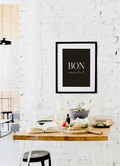 Bon Appetit - Plakat til kjøkkenet - Plakatbar.no