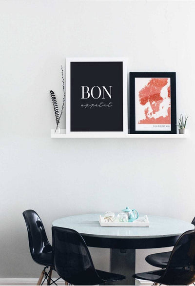 Bon Appetit - Plakat til kjøkkenet - Plakatbar.no