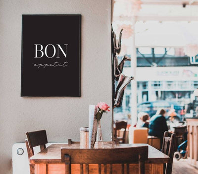 Bon Appetit - Plakat til kjøkkenet - Plakatbar.no