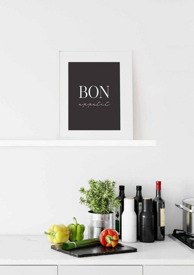 Bon Appetit - Plakat til kjøkkenet - Plakatbar.no