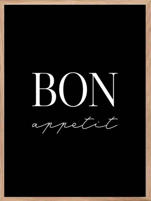 Bon Appetit - Plakat til kjøkkenet - Plakatbar.no