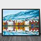 Bryggen i Bergen, vinter - Plakat - Plakatbar.no