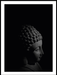 Buddha Statue - Black & White Poster - Plakatbar.no