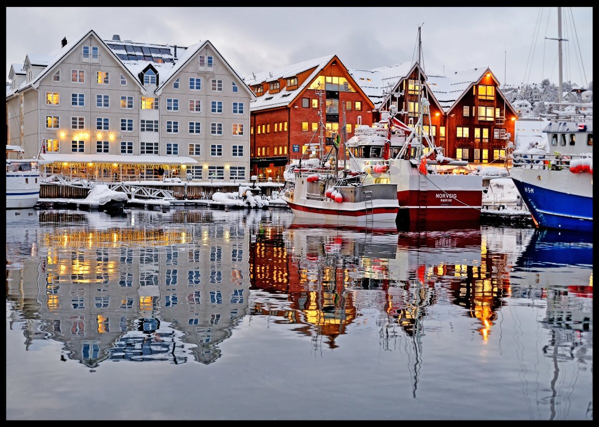 Bybilde fra Tromsø- Plakat - Plakatbar.no