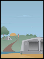 Camping i Danmark - Plakat - Plakatbar.no