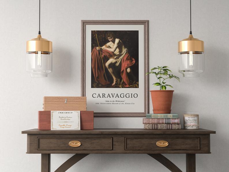 Caravaggio Poster - John in the Wilderness - Plakatbar.no