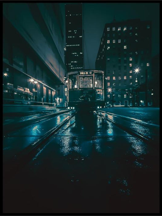 City by night poster - Plakatbar.no