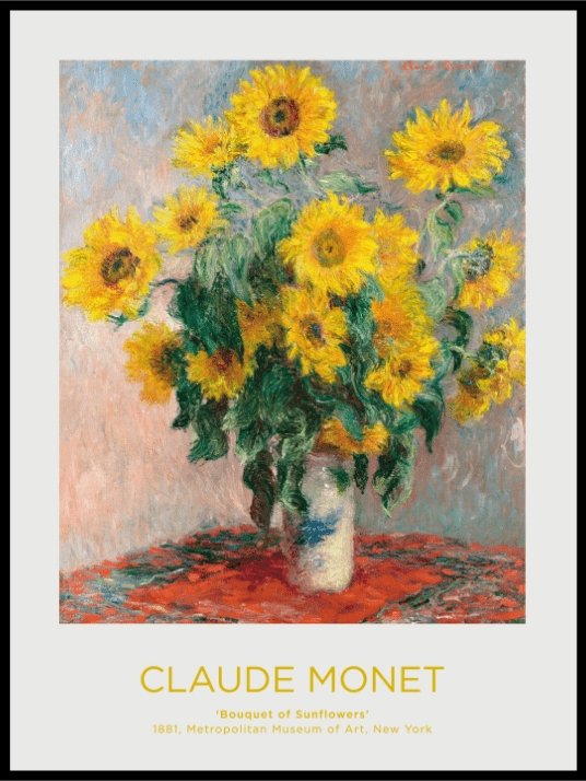 Claude Monet Poster - Flower Garden