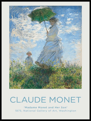 Claude Monet Poster - Madame Monet and Her Son - Plakatbar.no