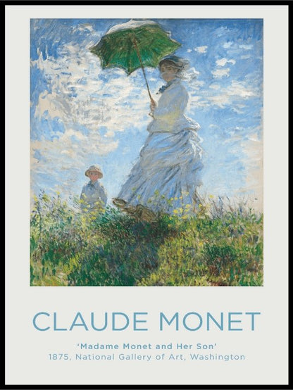 Claude Monet Poster - Madame Monet and Her Son - Plakatbar.no
