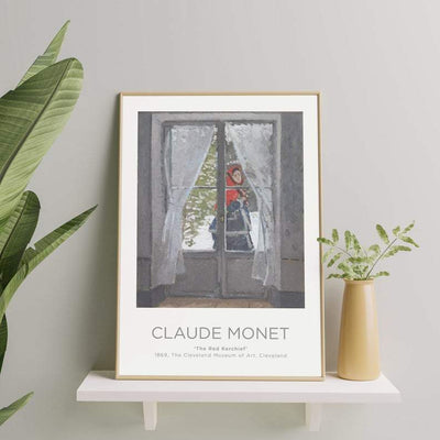 Claude Monet - The Red Kerchief Poster - Plakatbar.no