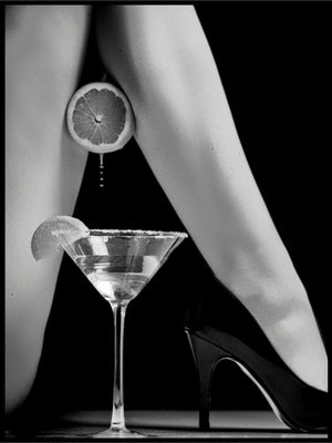 Cocktail Leg Squeeze Plakat eller Lerret - Plakatbar.no
