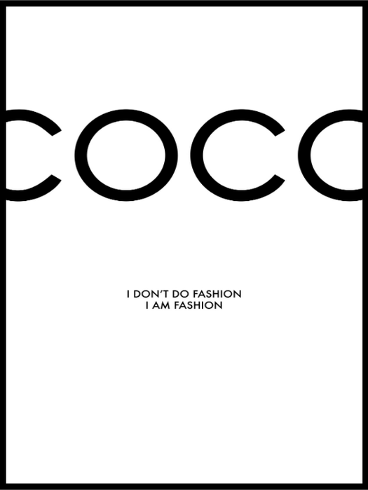 Coco Chanel 01 - plakat - Plakatbar.no