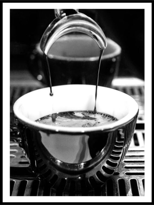 Coffee Time Black & White Poster 02 - Plakatbar.no