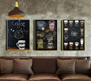 Coffee Time - Sort plakat - Plakatbar.no