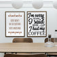 Coffee - Typografisk plakat til kjøkken 02 - Plakatbar.no