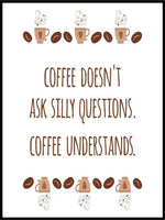 Coffee - Typografisk plakat til kjøkken 02 - Plakatbar.no