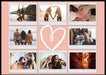 Collage Plakat - Rosa hjerte - 8 bilder - Plakatbar.no