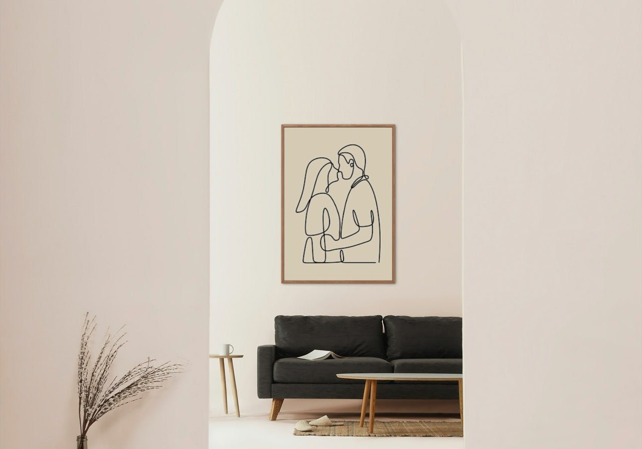 Couple holding around eachother - Plakatbar.no