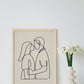 Couple holding around eachother - Plakatbar.no