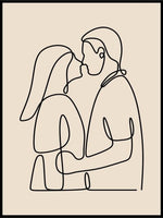 Couple holding around eachother - Plakatbar.no
