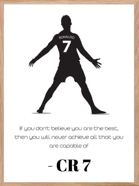 Cristiano Ronaldo - Poster with quote