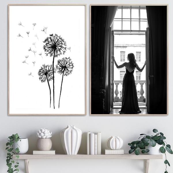 Dandelion Hand Draw Poster - Plakatbar.no