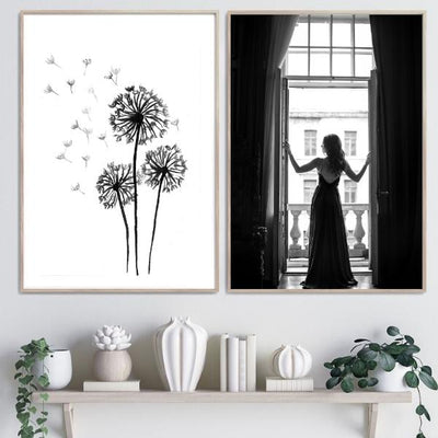 Dandelion Hand Draw Poster - Plakatbar.no