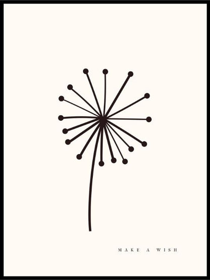 Dandelion Make A Wish - Kunstplakat - Plakatbar.no