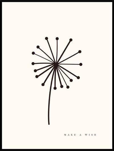 Dandelion Make A Wish - Kunstplakat - Plakatbar.no