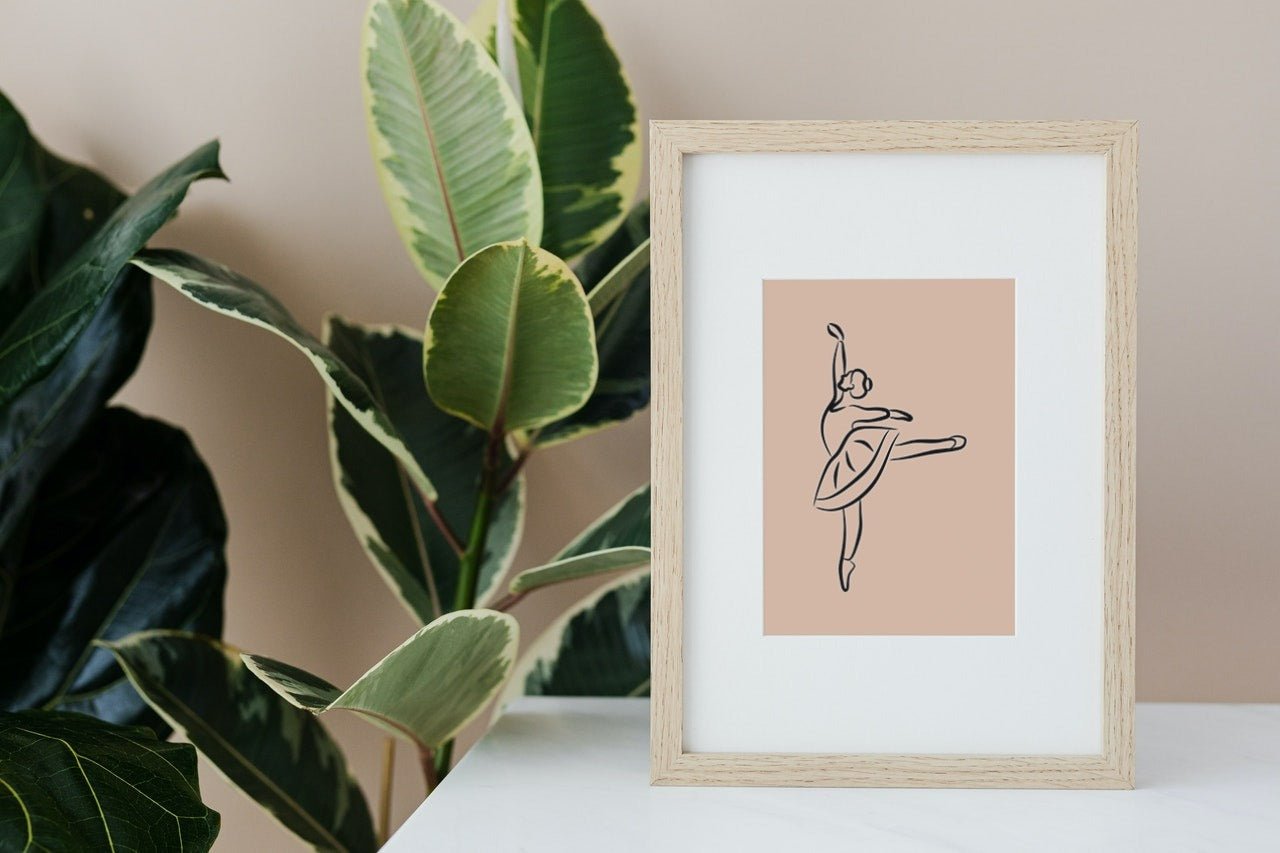 Dansende ballerina - Plakatbar.no