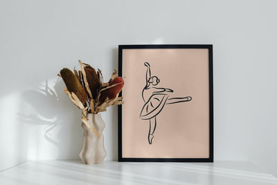 Dansende ballerina - Plakatbar.no