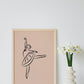 Dansende ballerina - Plakatbar.no