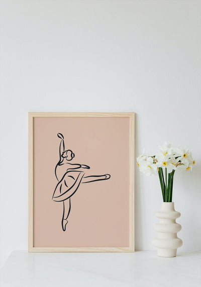 Dansende ballerina - Plakatbar.no