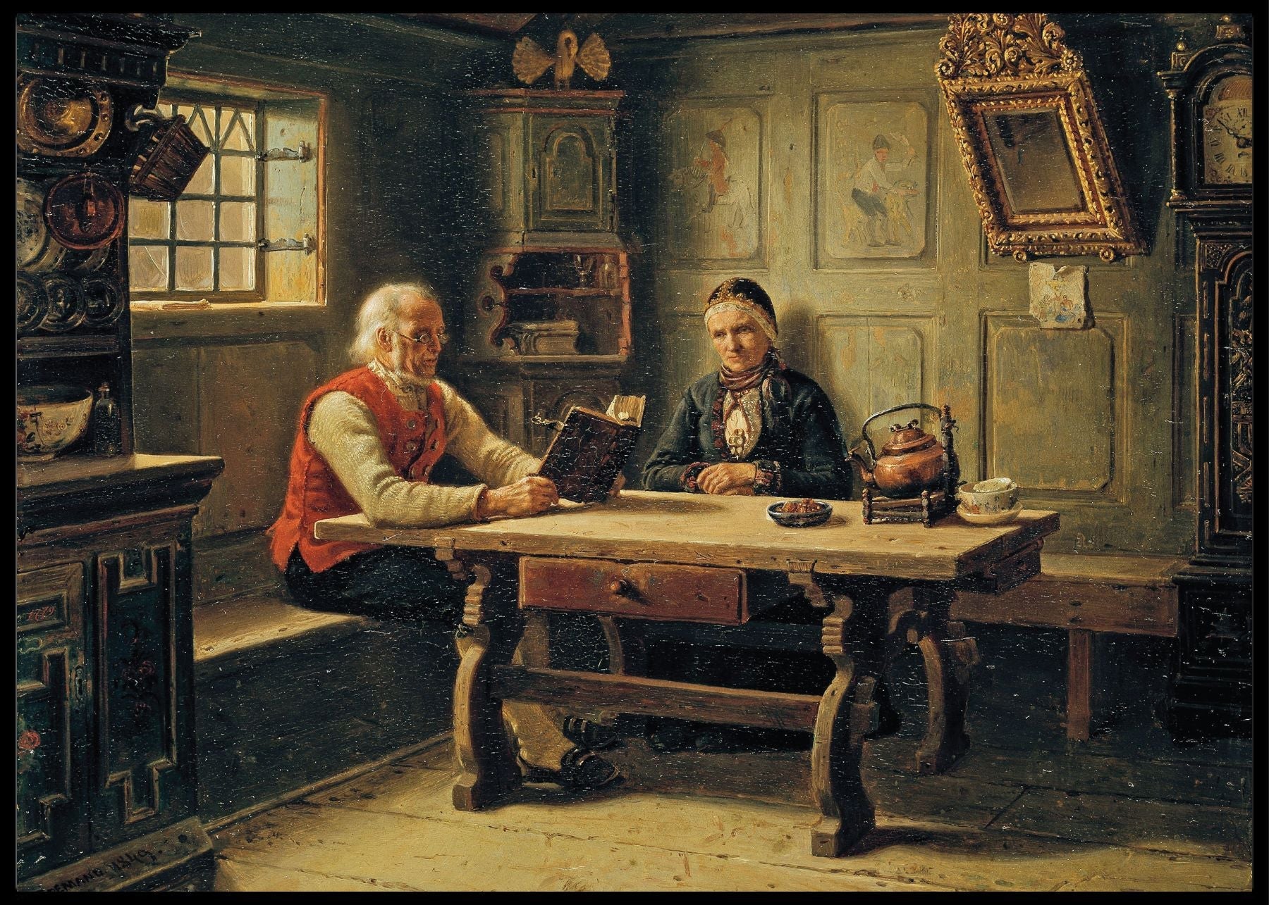 De ensomme gamle av Adolph Tidemand - Plakatbar.no