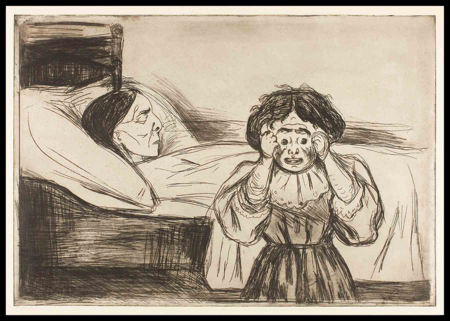 The Dead Mother and Her Child, Edvard Munch - Poster