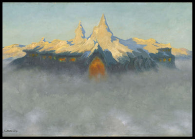 Der lå Soria Moria slott, Theodor Kittelsen - Poster - Plakatbar.no