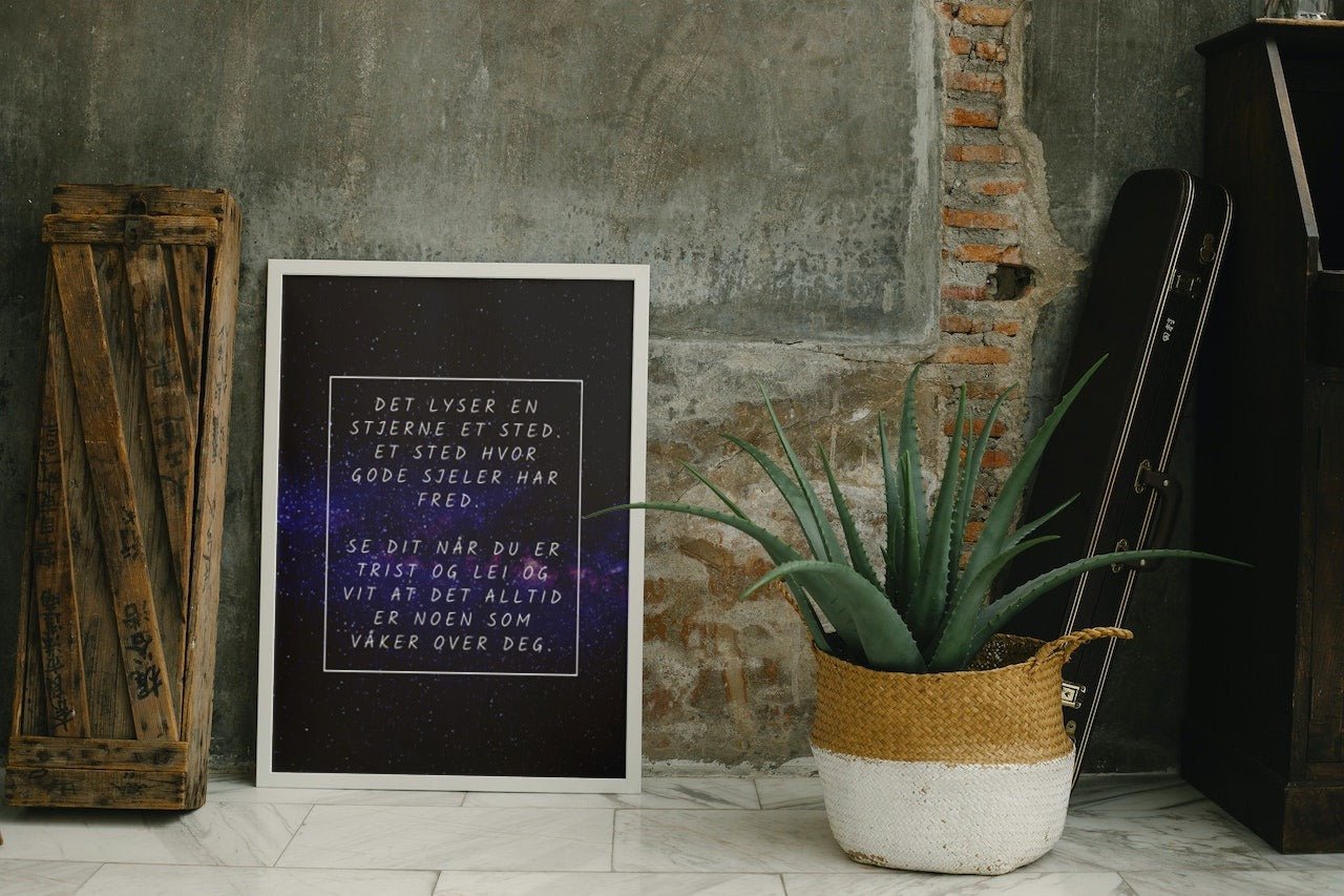 Det lyser en stjerne et sted - Plakatbar.no
